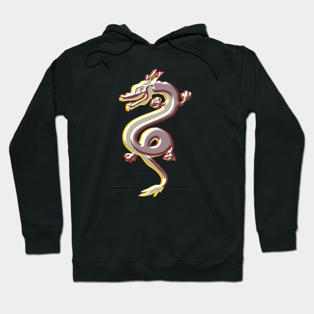 Metal Dragon Hoodie by Anastasiya Malakhova